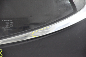 Door assembly rear left Lexus ES300h ES350 13-18 hybrid, keyless, black 212, dented chrome