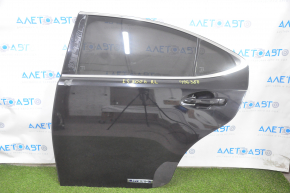 Door assembly rear left Lexus ES300h ES350 13-18 hybrid, keyless, black 212, dented chrome