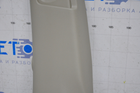 Center pillar trim upper belt left Toyota Sienna 11-20 beige under button, scratches