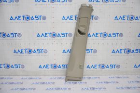 Center pillar trim upper belt right Toyota Sienna 11-20 beige under button, scratches