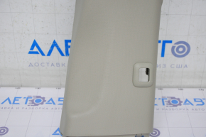 Center pillar trim upper belt right Toyota Sienna 11-20 beige under button, scratches