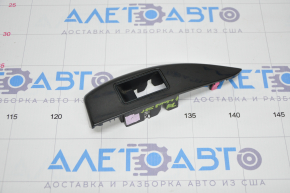 Rear left window lifter control trim Toyota Sienna 11-20 graphite, scratches