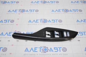 Front left window lift control trim Toyota Sienna 11-20 graphite, scratches, worn inscriptions