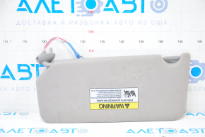 Right visor Honda Accord 13-17 gray, without hook, for dry cleaning