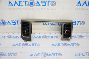 Air duct deflector with overlay central Toyota Sienna 11-20 beige, graphite, without navigation