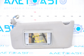 Left visor Honda Accord 13-17 gray without sticker, for dry cleaning