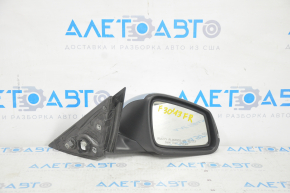 Right side mirror BMW 3 F30 4d 13-18 usa 5 pins, mat mount, turn signal, heating, auto folding, blue