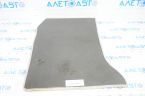 Set of floor mats for Mercedes GLA 14-17, black cloth, beige frame, dry-cleanable