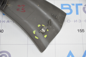 Door sill trim front right Toyota Sienna 11-20 brown, scratches, broken fastener