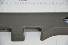 Seat runner trim 2nd row left inner Toyota Sienna 11-20 brown, scratches, plastic turned white