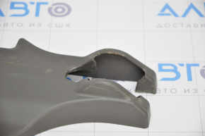 Seat runner trim 2nd row left outer Toyota Sienna 11-20 brown, scratches, plastic turned white