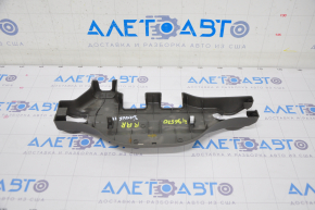 Seat runner trim 2nd row right outer Toyota Sienna 11-20 brown, scratches, plastic turned white