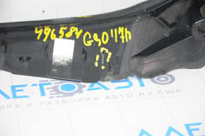 Right trunk lid gutter trim BMW 5 G30 17-23 on the lid, broken fastening