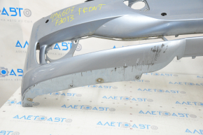 Bare front bumper BMW 3 F30 12-15 for parking sensors, for washers, blue, scratches, breakage of the mount, crack