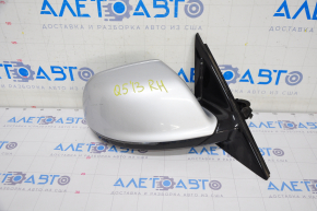 Side mirror right Audi Q5 8R 09-17 silver LZ7G, 15 + 2 pins, BSM, auto-dimming, auto-folding, swivel, heated,