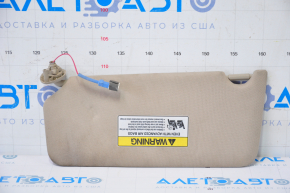 Right visor Honda Accord 13-17 beige, without hook, dry cleanable