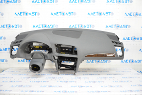 Torpedo front panel with AIRBAG Audi Q5 8R 09-17 gray, wood insert