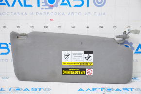 Left visor Acura MDX 07-13 gray, without hook, for dry cleaning, coating peeled off