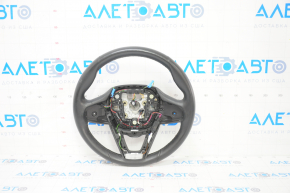 Steering wheel bare BMW 5 G30 17-23 leather black, heated, scratches
