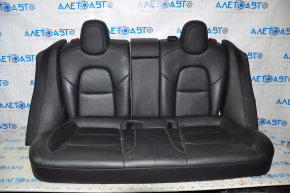 Rear row of seats 2nd row Tesla Model 3 18 - black leather, heated, dented, broken side panel fastening
