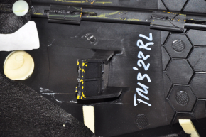 Rear row of seats 2nd row Tesla Model 3 18 - black leather, heated, dented, broken side panel fastening