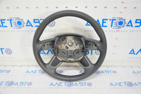Bare steering wheel Audi Q5 8R 13-17 leather, gray, 4 spokes