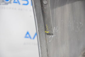 Bare rear bumper BMW 3 F30 12-15 for parking sensors, blue, pressed, scratches, broken mount