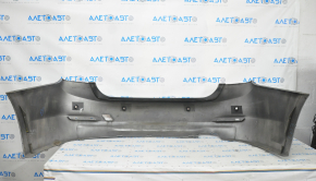 Bare rear bumper BMW 3 F30 12-15 for parking sensors, blue, pressed, scratches, broken mount