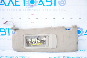 Left visor BMW 335i e92 07-13 beige, without hook, dry cleanable