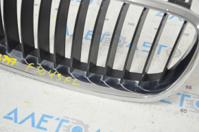 Radiator grill left BMW 3 F30 4d 12-18 sand on chrome