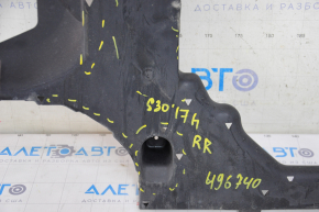 Rear right underbody protection BMW 5 G30 18- 530e hybrid tears, scuffed