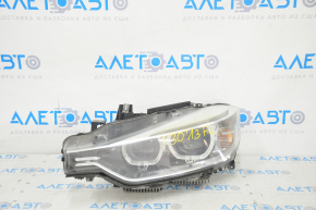 Front left headlight complete BMW 3 F30 12-15 xenon, sand, cobweb, broken fastener