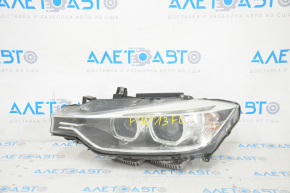 Front left headlight complete BMW 3 F30 12-15 xenon, sand, cobweb, broken fastener