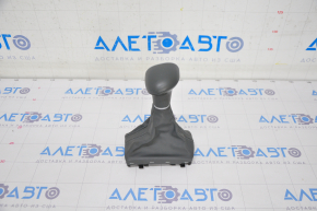 Gear knob Audi Q5 8R 12-17 gray leather, scratches, cracks