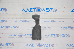 Gear knob Audi Q5 8R 12-17 gray leather, scratches, cracks