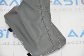 Gear knob Audi Q5 8R 12-17 gray leather, scratches, cracks