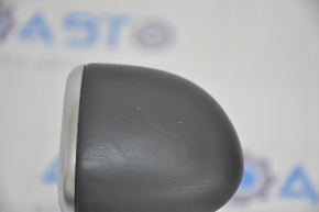 Gear knob Audi Q5 8R 12-17 gray leather, scratches, cracks