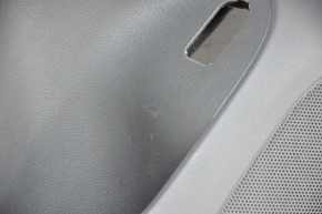 Door trim card front left Audi Q5 8R 09-17 dark gray, with wood insert, with window lift and mirror control scratches