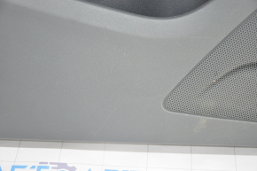 Door trim card front left Audi Q5 8R 09-17 dark gray, with wood insert, with window lift and mirror control scratches
