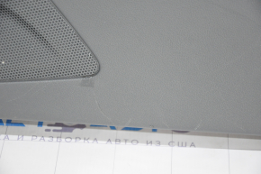 Door trim card front right Audi Q5 8R 09-17 dark gray, with wood insert, with window lift control, scratches
