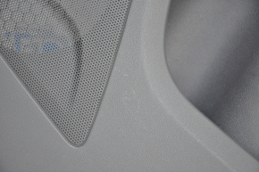Door trim card rear right Audi Q5 8R 09-17 dark gray, with wood insert, with window lift control, scratches