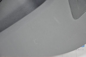 Door trim card rear left Audi Q5 8R 09-17 dark gray, with wood insert, with window lift control, scratches