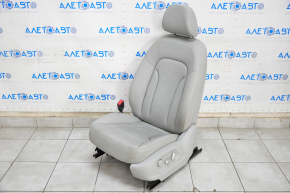 Driver's seat Audi Q5 8R 09-17 with airbag, gray, leather, electric, heated, wires cut, worn