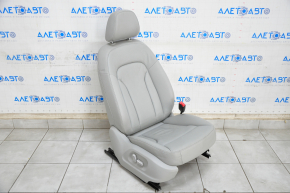 Passenger seat Audi Q5 8R 09-17 with airbag, gray, leather, electric, heated, scratch