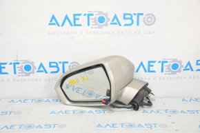 Side mirror left Lincoln MKC 15-16 pins, BSM, auto-dimming, turn signal, heating, backlight, beige, scratches