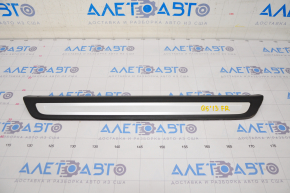 Door sill outer front right Audi Q5 8R 09-17 black with chrome, scratches