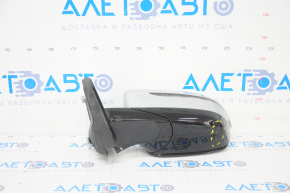 Left side mirror BMW 5 G30 17-23 5 pins, BSM, heated, turn signal, auto-dimming, silver, worn