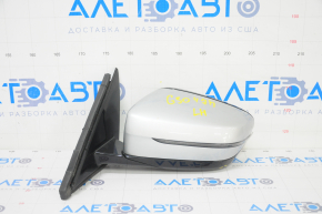 Left side mirror BMW 5 G30 17-23 5 pins, BSM, heated, turn signal, auto-dimming, silver, worn