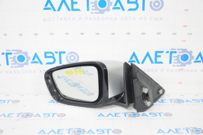 Left side mirror BMW 5 G30 17-23 5 pins, BSM, heated, turn signal, auto-dimming, silver, worn