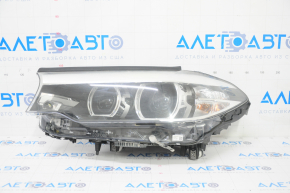 Headlight front left complete BMW 5 G30 17-20 LED Corona Rings S524A with mount, sand